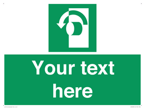 Custom Turn Anti-Clockwise Sign